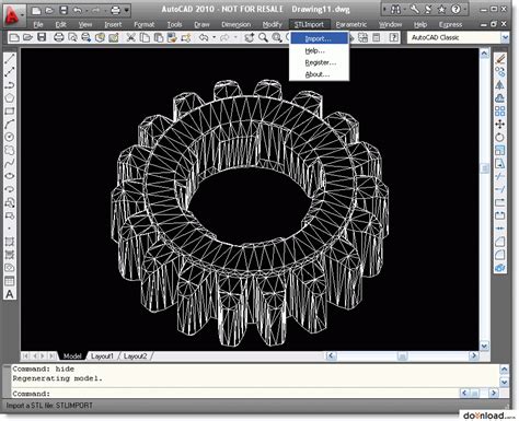 import stl autocad|stl datei in autocad importieren.